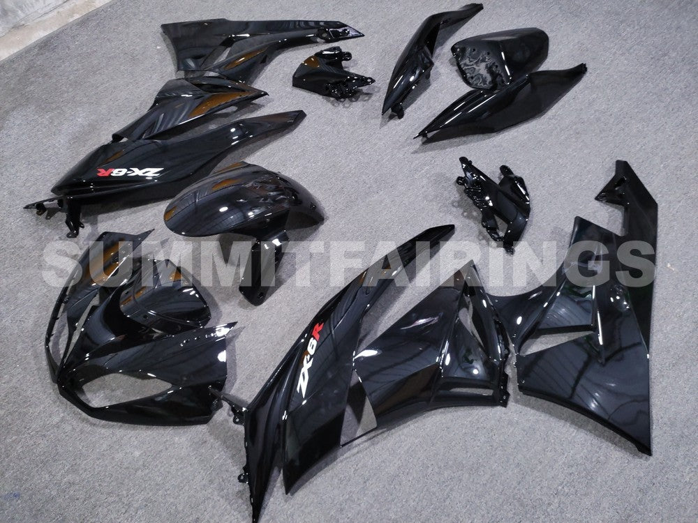 2009-2012 Fairings For Kawasaki ZX6R ZX636 All Black Ninja
