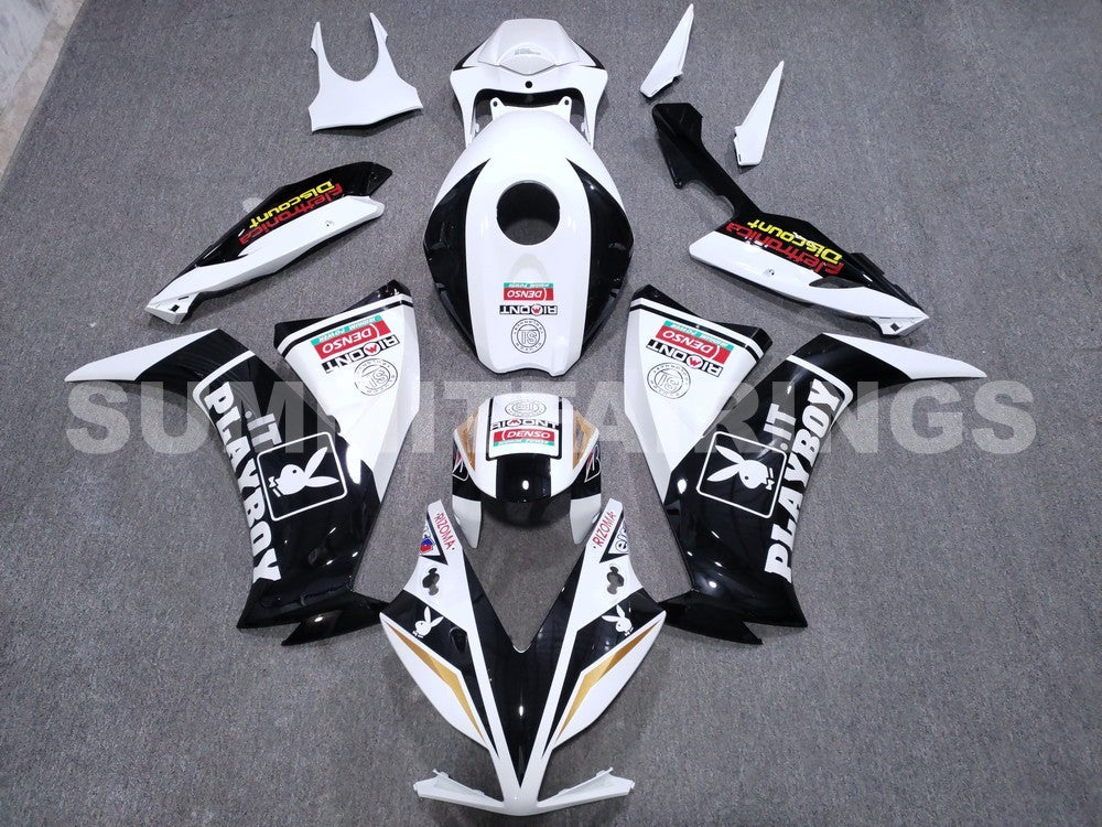 Fairings For Honda CBR1000RR Playboy White Black (2012-2013-2014-2015-2016)