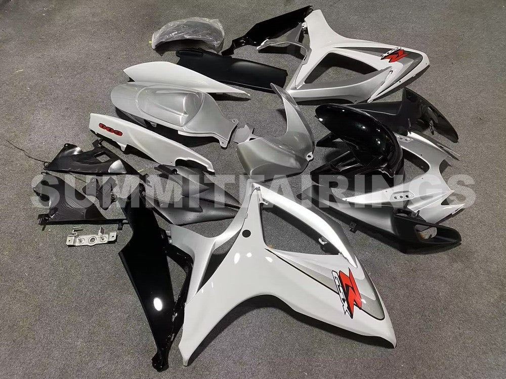 Fairings For Suzuki - GSXR600-750 K6 06-07 White Silver