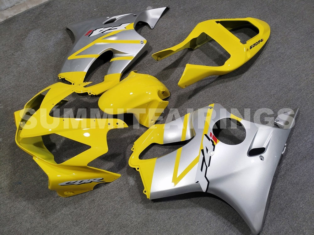 Fairings For Honda - CBR600F4i 04-07 Yellow Silver