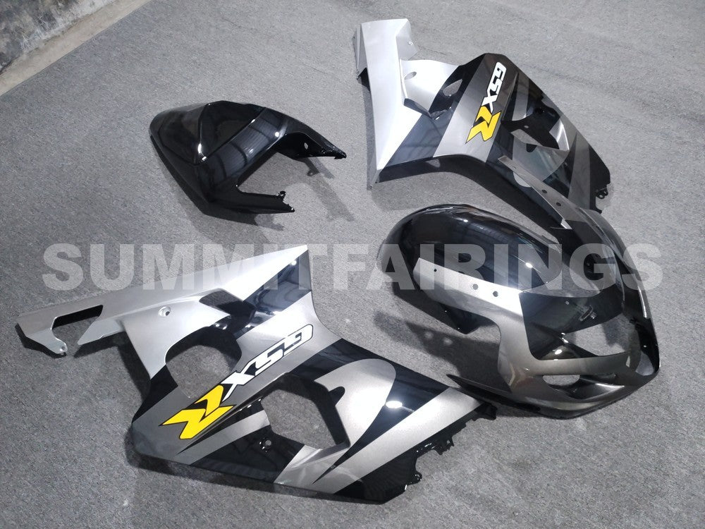 Fairings For Suzuki GSXR 600 750 Black & Silver GSXR (2004-2005)
