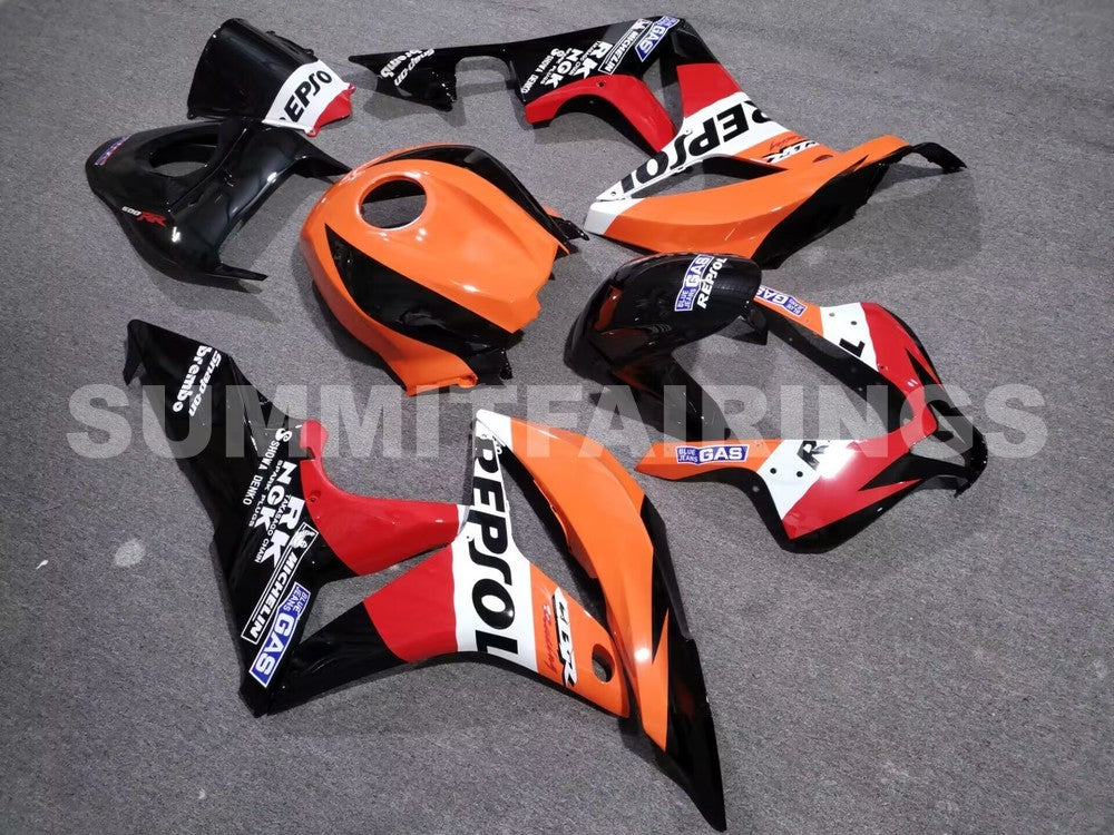 Fairings For Honda CBR 600 RR, 2007-2008 - Orange & Black