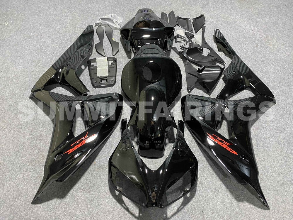 Fairings For Honda - CBR1000RR 06-07 Black & Red Decals