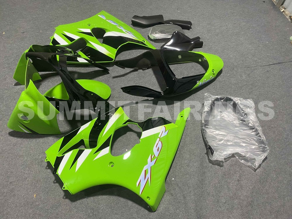 Fairings For Plastics Kawasaki ZX6R 636 Green Blue ZX6R (2000-2002)