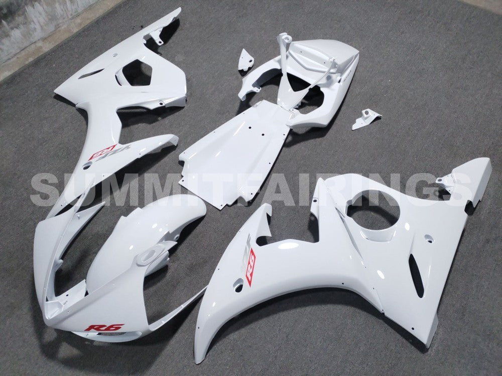 Fairings For Yamaha YZF-R6 White R6 (2003-2004)
