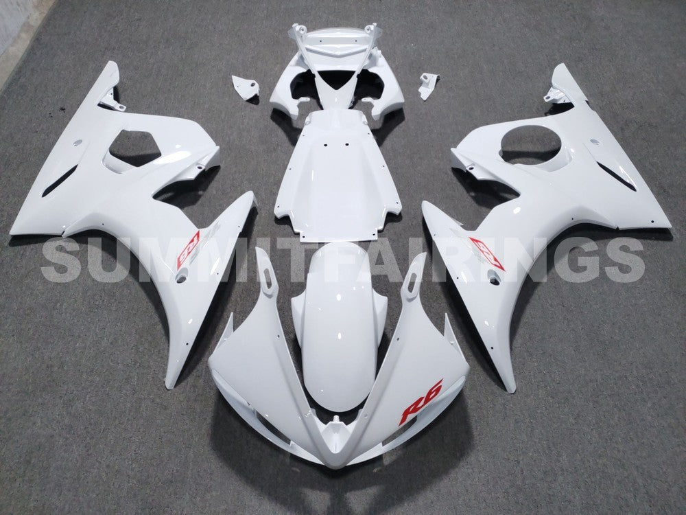 Fairings For Yamaha YZF-R6 White R6 (2003-2004)