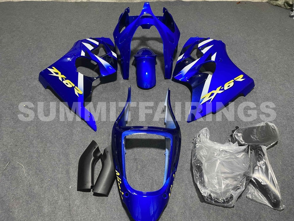 Fairings For Plastics Kawasaki ZX6R 636 Blue ZX6R (2000-2002)