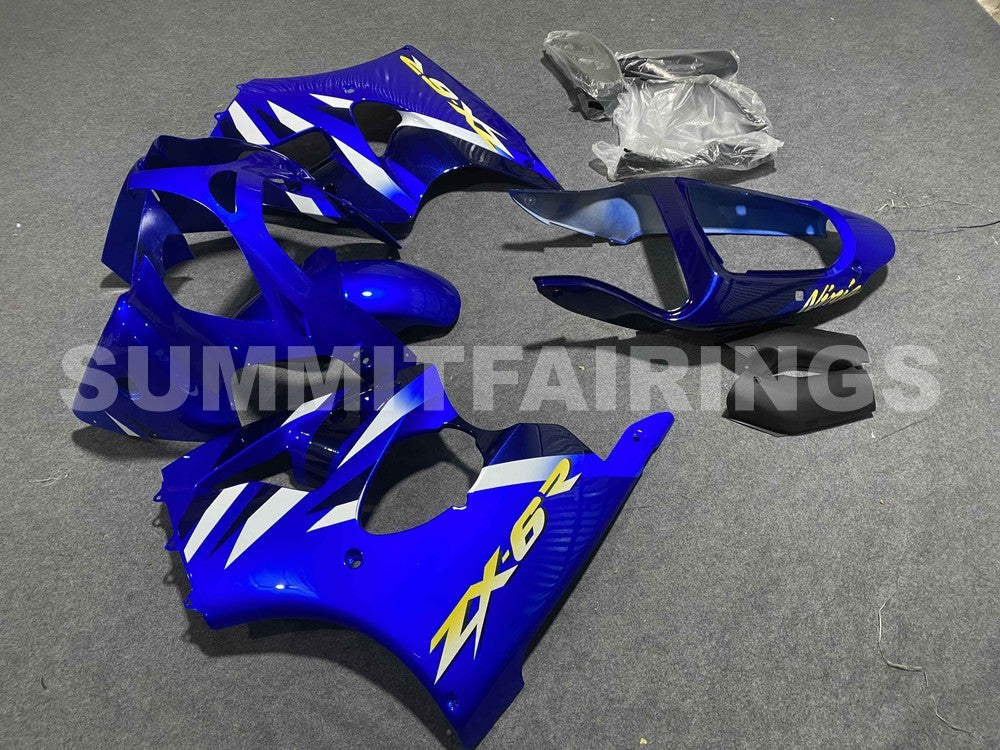 Fairings For Plastics Kawasaki ZX6R 636 Blue ZX6R (2000-2002)