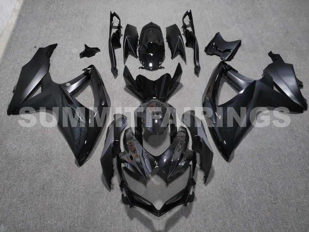 Fairings For Suzuki - GSXR600-750 K8 2008-2010 Matt Black Gloss Black