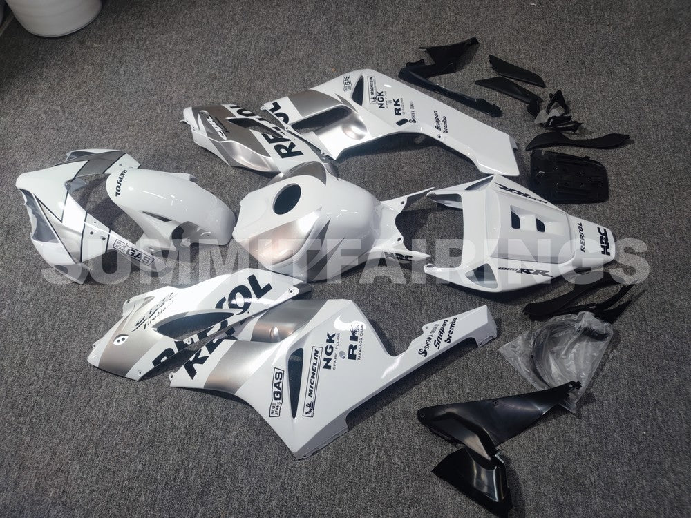 Fairings For Honda CBR 1000 RR, 2004-2005 - White & Silver