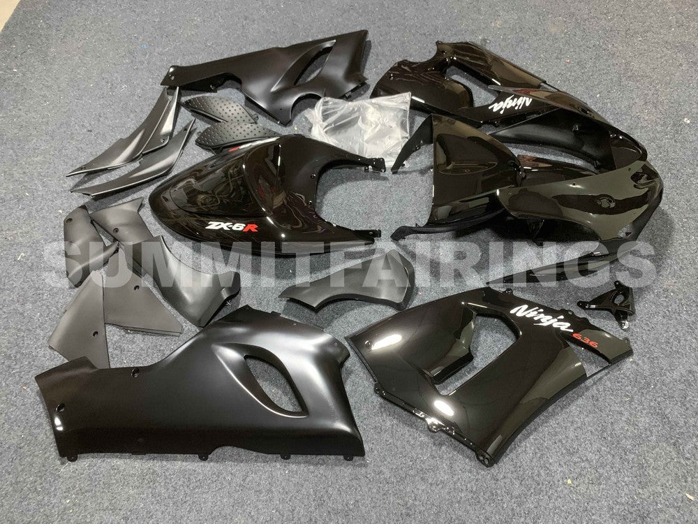 Fairings For Kawasaki ZX6R 636 Black ZX6R (2005-2006)