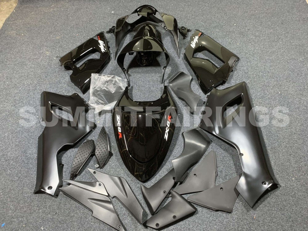 Fairings For Kawasaki ZX6R 636 Black ZX6R (2005-2006)