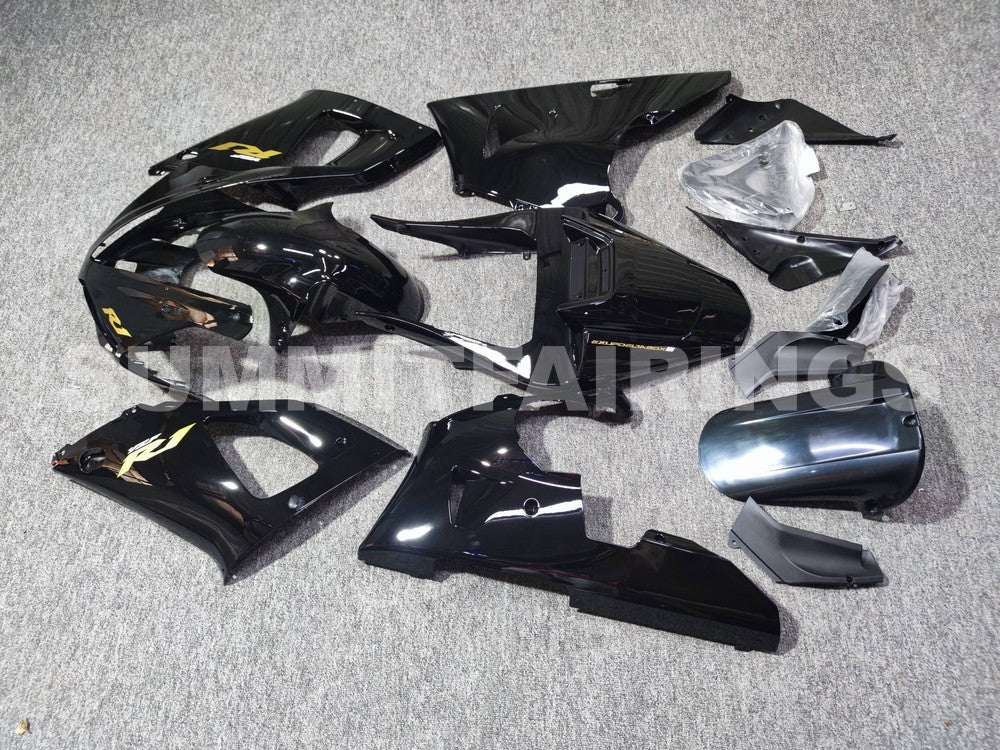 Fairings For Yamaha - YZF1000 R1 00-01 Black, Gold Decals