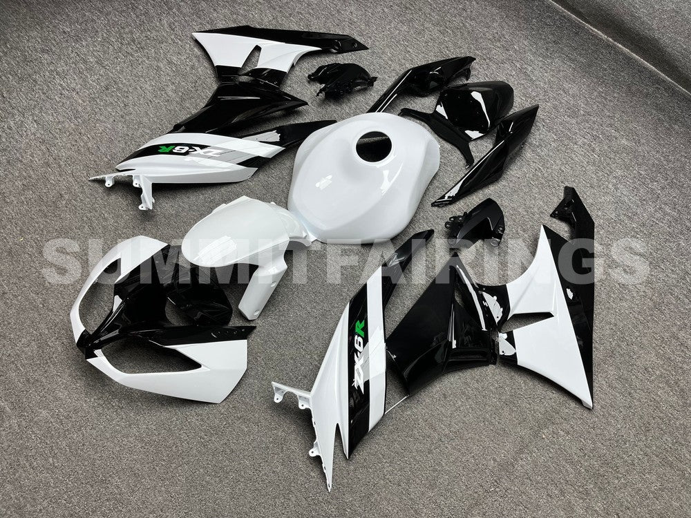 Fairings For Kawasaki ZX-6R, 2009-2012 - White & Black Fairing Kit
