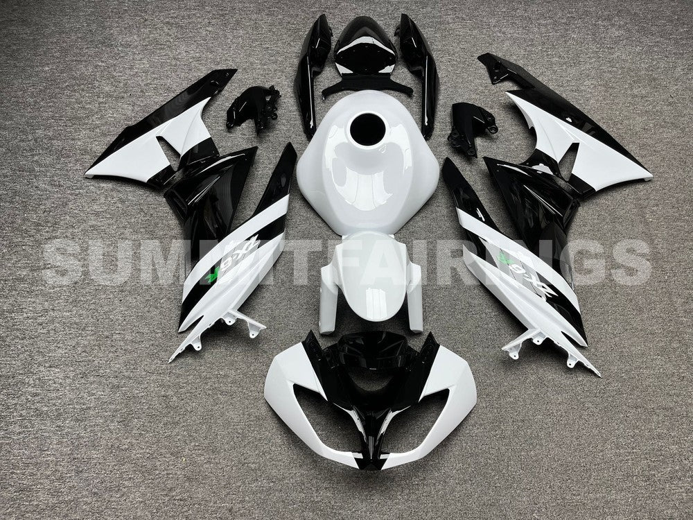Fairings For Kawasaki ZX-6R, 2009-2012 - White & Black Fairing Kit