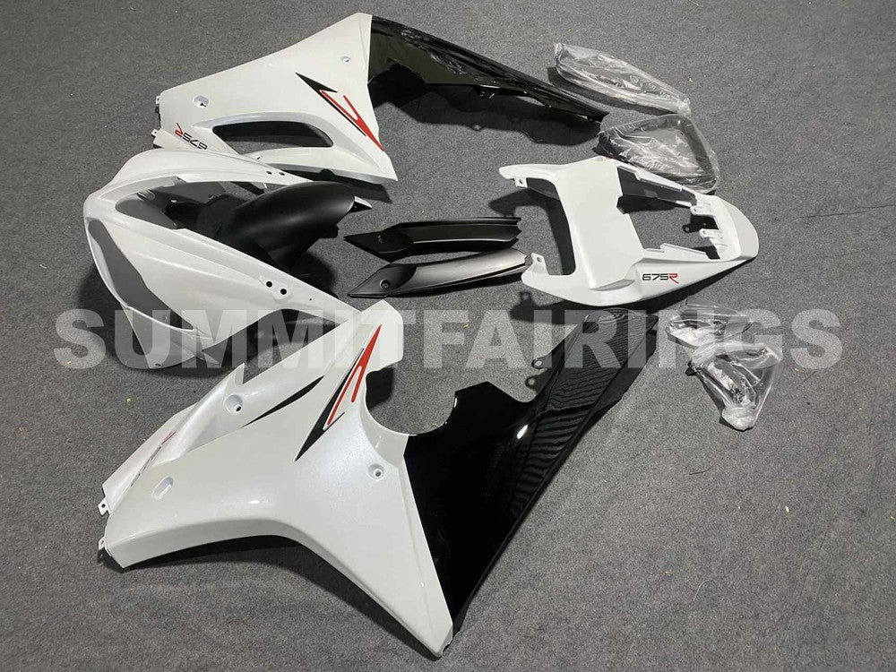 Fairings For Triumph Daytona 675 Pearl White Black Daytona (2009-2012)