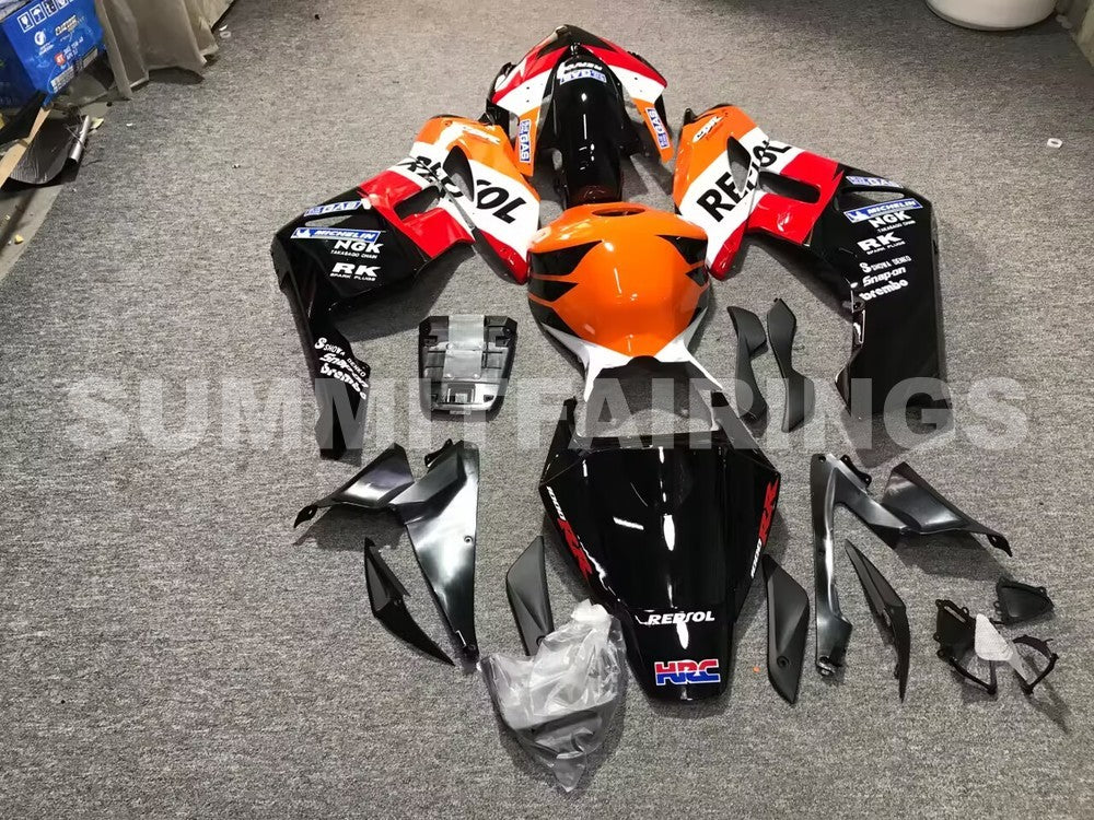 Fairings For Honda CBR 1000 RR, 2004-2005 - Black & Orange
