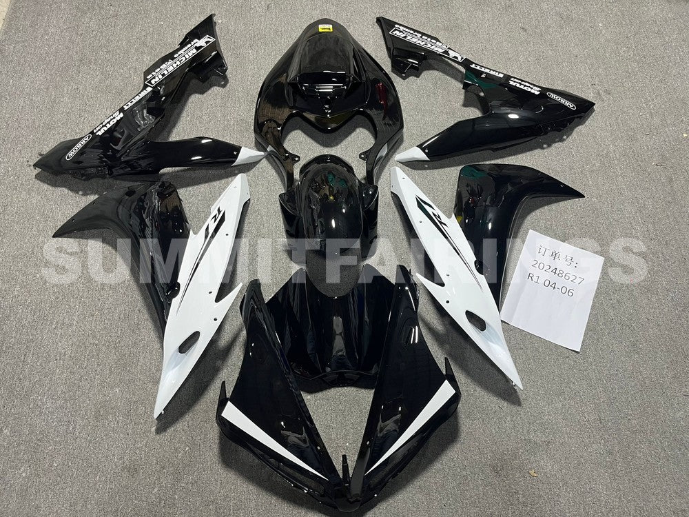 Fairings For Yamaha YZF-R1 Black White R1 (2004-2006)
