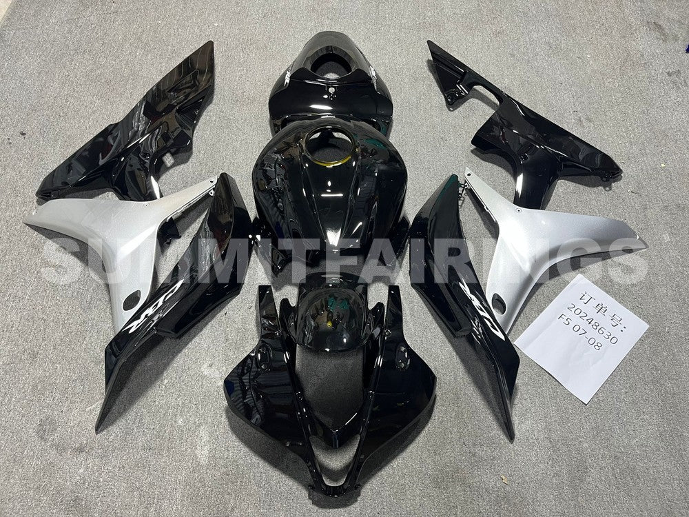 Fairings For Honda CBR 600 RR Black & Silver Honda (2007-2008)