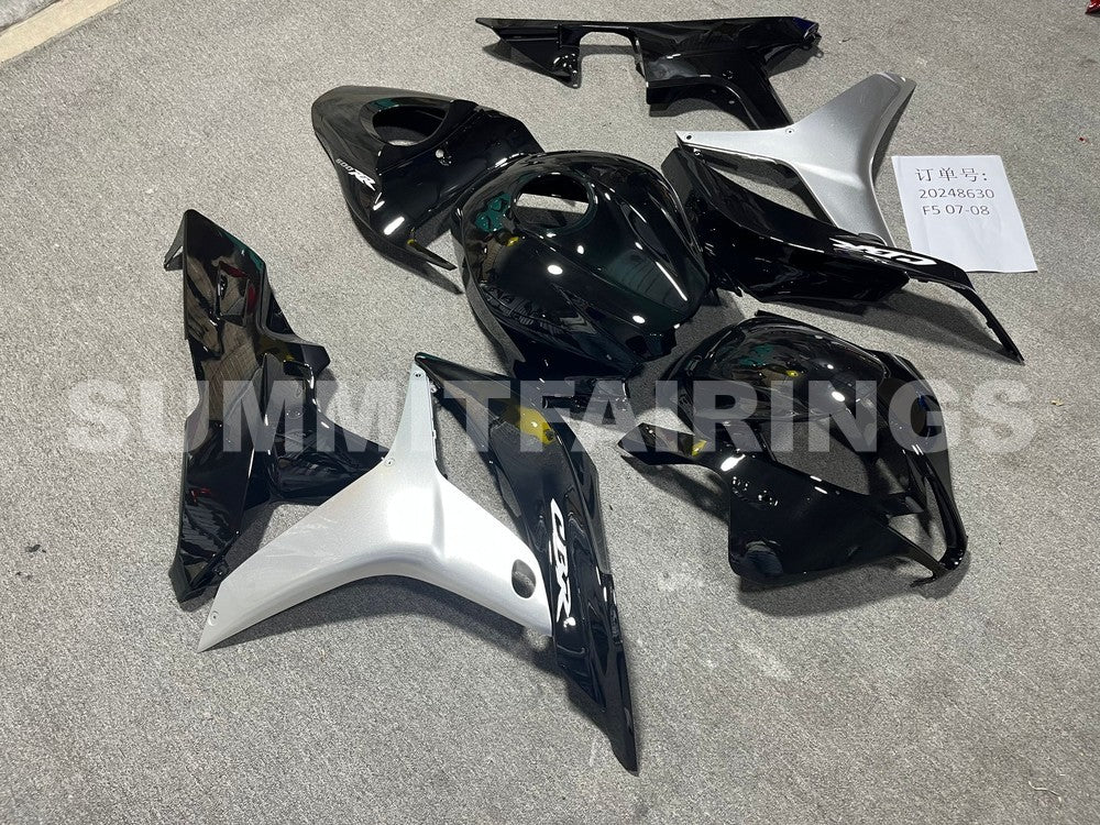 Fairings For Honda CBR 600 RR Black & Silver Honda (2007-2008)