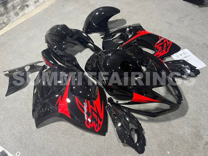 Fairings For Suzuki GSX-R1300 Hayabusa, 2008-2020 - Black with Red Decals