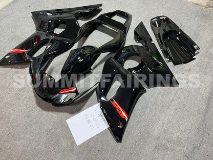 Fairings For Yamaha - YZF-600 R6 1998-2002 Gloss Black Red Decals