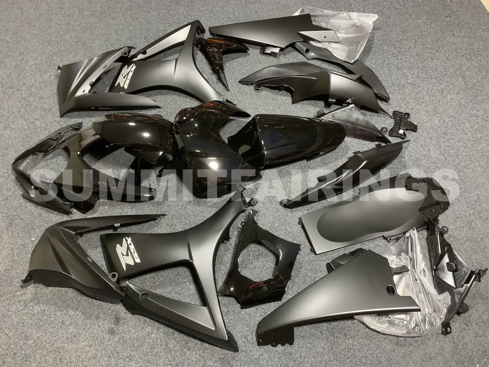 Fairings For Suzuki - GSXR1000 K7 07-08 Matte Black Gloss Black