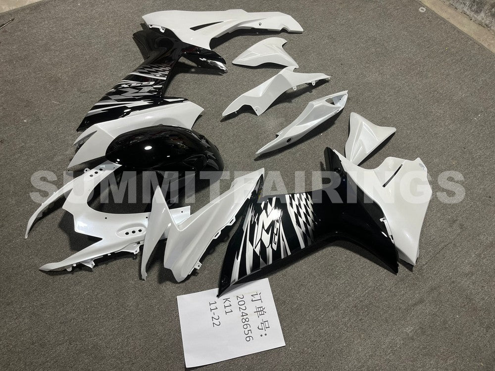 Fairings For Suzuki GSX-R600 / 750, 2011-2021 - Pearl White & Black