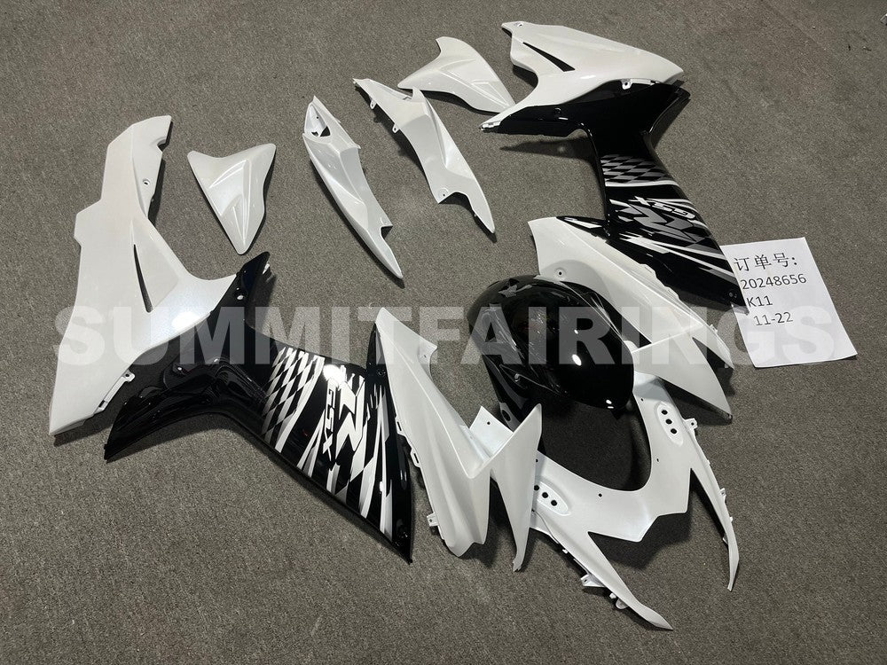 Fairings For Suzuki GSX-R600 / 750, 2011-2021 - Pearl White & Black