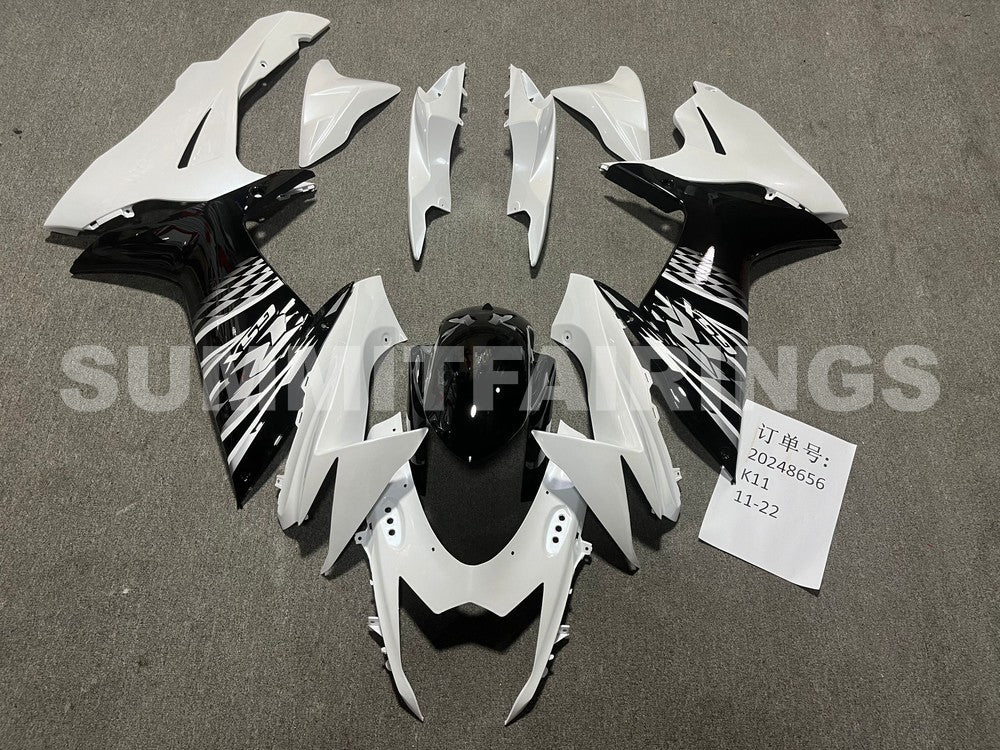 Fairings For Suzuki GSX-R600 / 750, 2011-2021 - Pearl White & Black