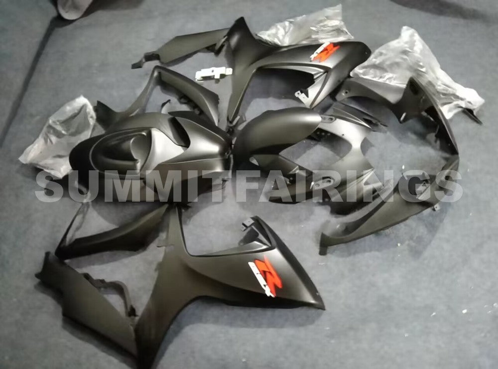 Fairings For Suzuki GSXR 600 750 Black Matte GSXR (2006-2007)