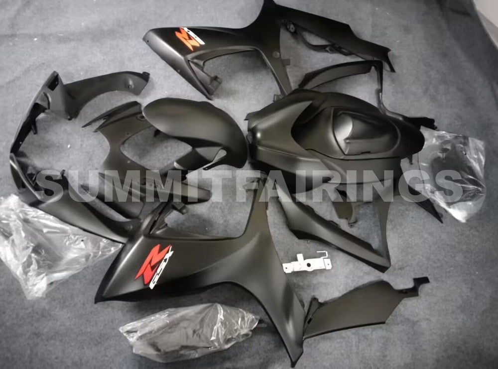 Fairings For Suzuki GSXR 600 750 Black Matte GSXR (2006-2007)