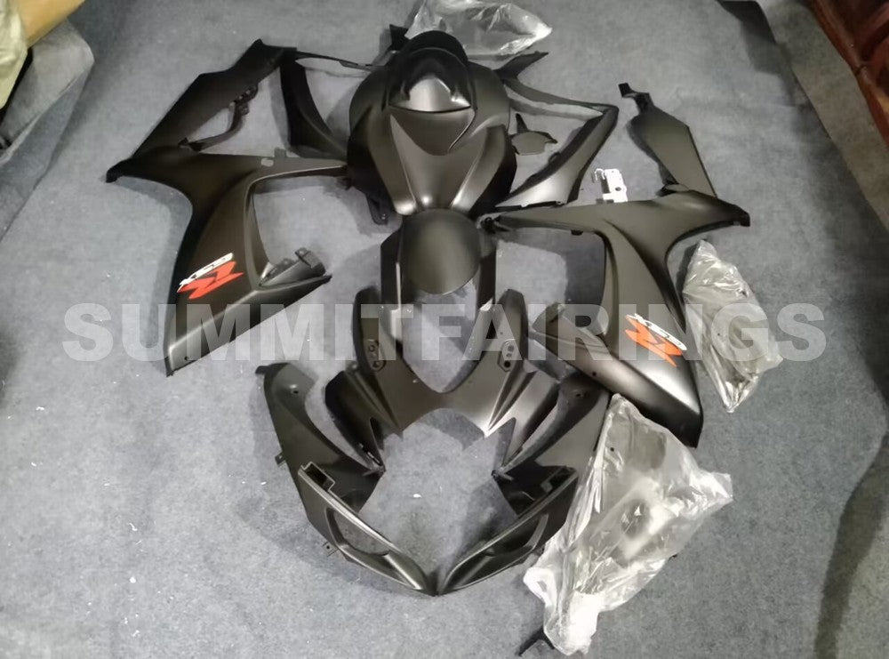 Fairings For Suzuki GSXR 600 750 Black Matte GSXR (2006-2007)