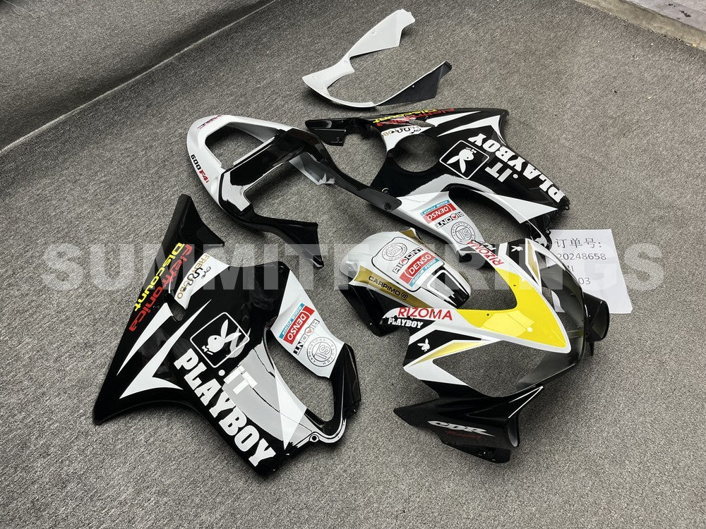 Fairings For Honda CBR 600 F4i Black & White (2001-2003)