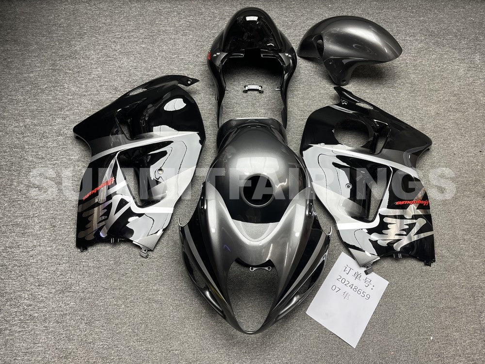 Fairings For Suzuki - GSXR1300 Hayabusa 1996-2007 Grey Black
