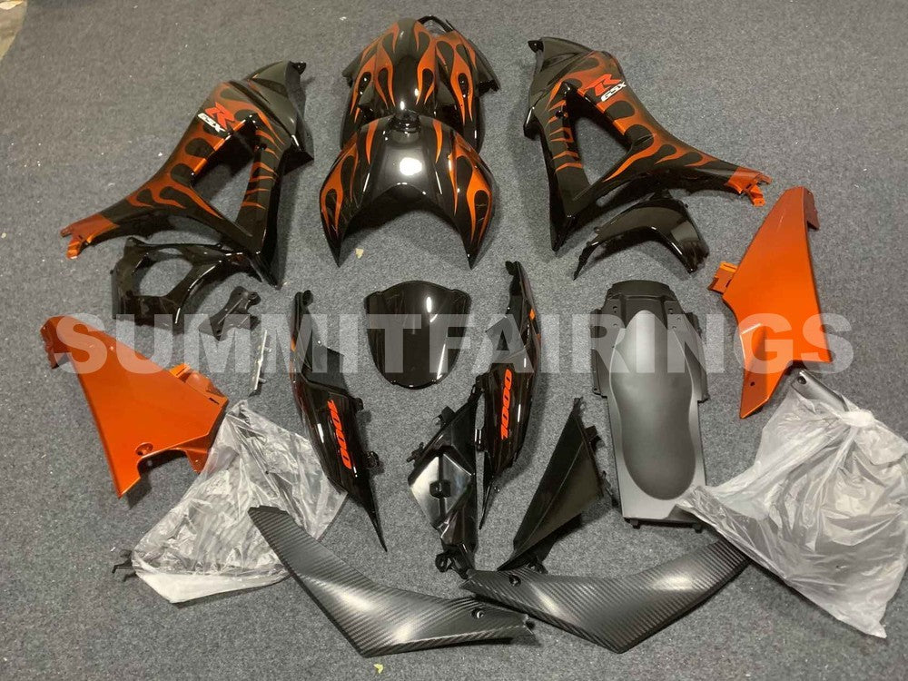 Fairings For Suzuki - GSXR1000 K7 07-08 Orange Flame