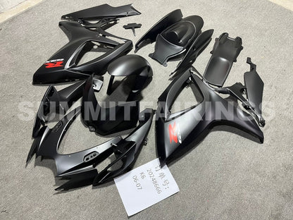 Fairings For Suzuki GSXR 600 750 Black Matte GSXR (2006-2007)