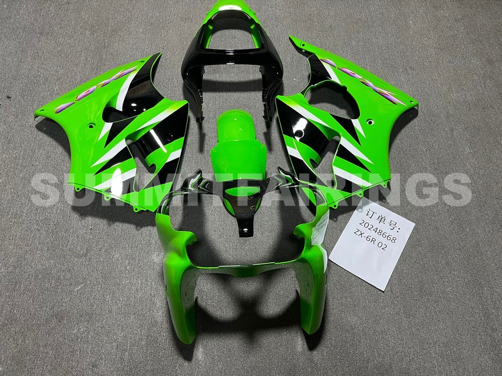 Fairings For Plastics Kawasaki ZX6R 636 Green Blue ZX6R (2000-2002)