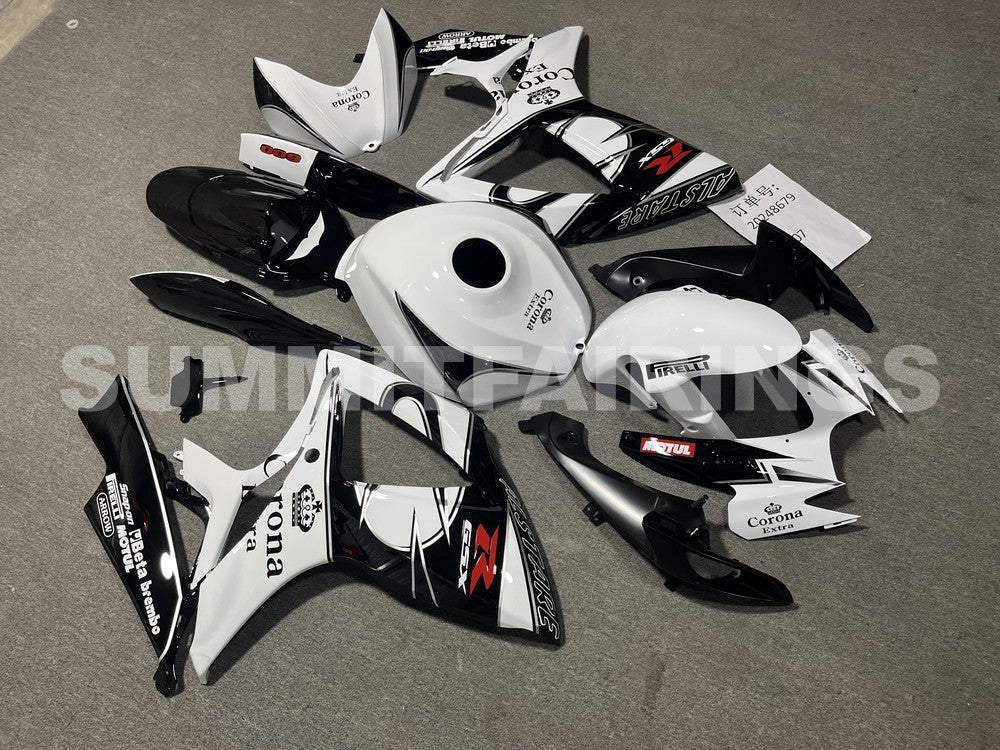 Fairings For Suzuki GSXR 600 750 (2006-2007) Black White