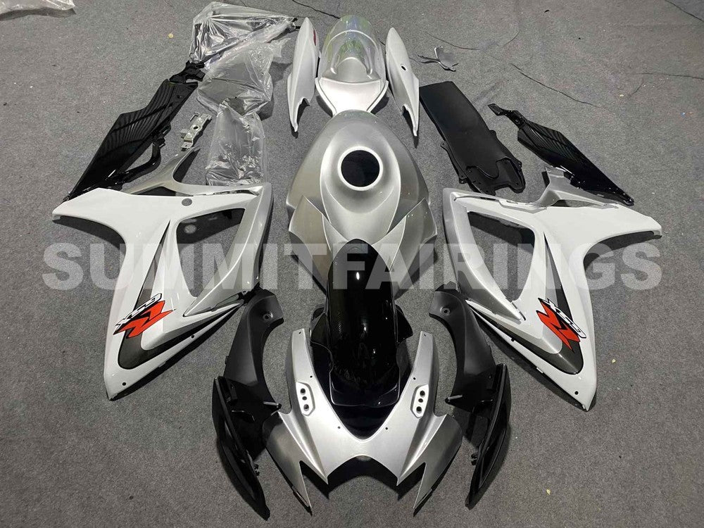 Fairings For Suzuki - GSXR600-750 K6 06-07 White Silver