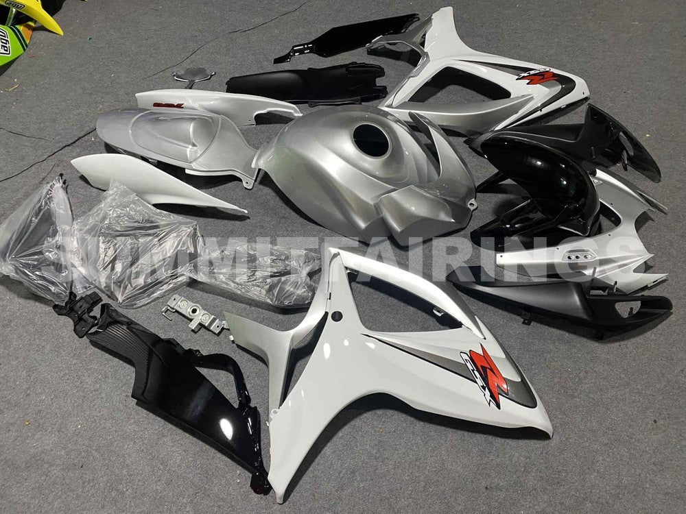 Fairings For Suzuki - GSXR600-750 K6 06-07 White Silver