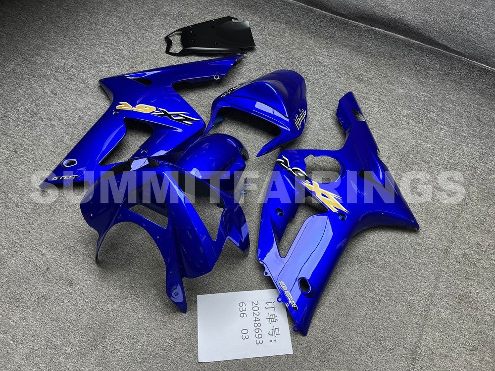 Fairings For Kawasaki ZX6R 636 Blue Ninja (2003-2004)