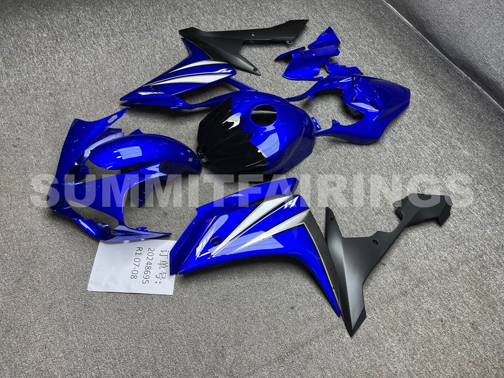 Fairings For Yamaha - YZF1000 R1 07-08 Blue Black