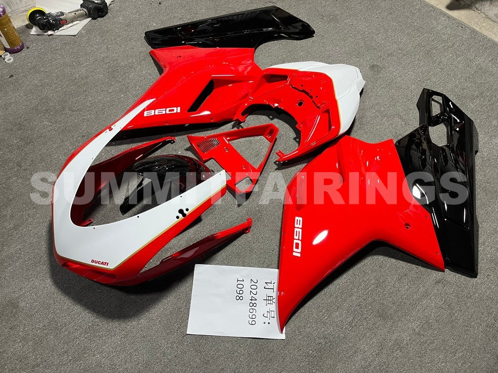 Fairings For Ducati 1098 1198 848 Red White Center 1098 (2007-2011)