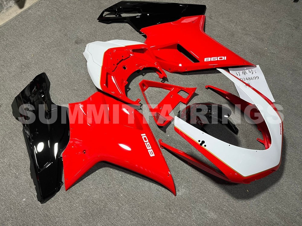 Fairings For Ducati 1098 1198 848 Red White Center 1098 (2007-2011)
