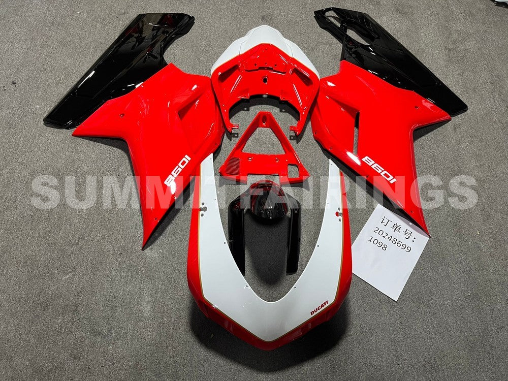 Fairings For Ducati 1098 1198 848 Red White Center 1098 (2007-2011)