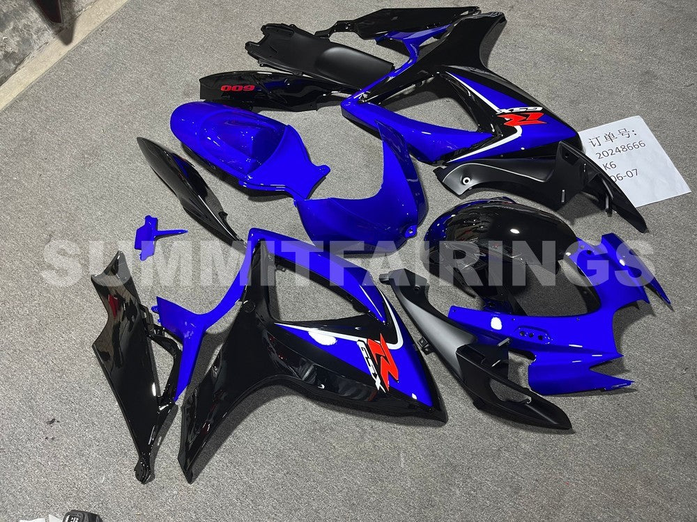 Fairings For Suzuki GSXR 600 750 (2006-2007) Blue Black