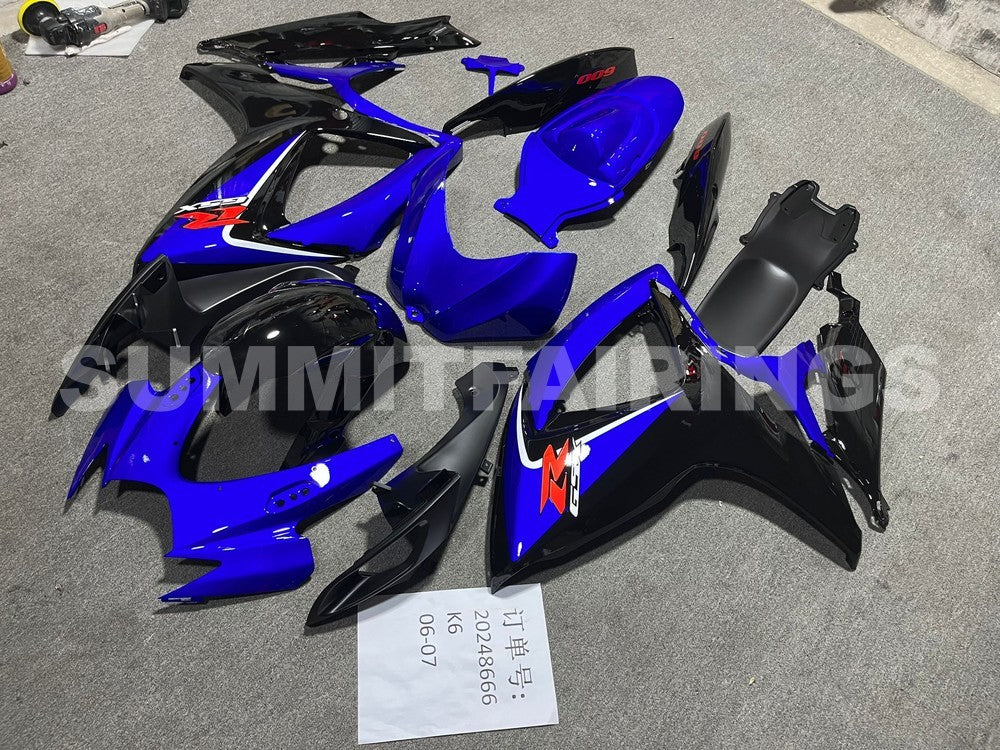 Fairings For Suzuki GSXR 600 750 (2006-2007) Blue Black
