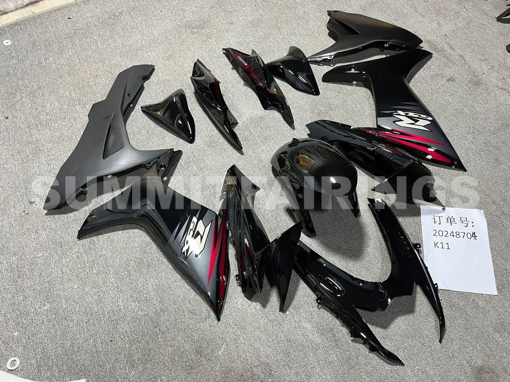 Fairings For Plastics Suzuki GSXR600 GSXR750 K11 Black Red GSXR (2011-2021)