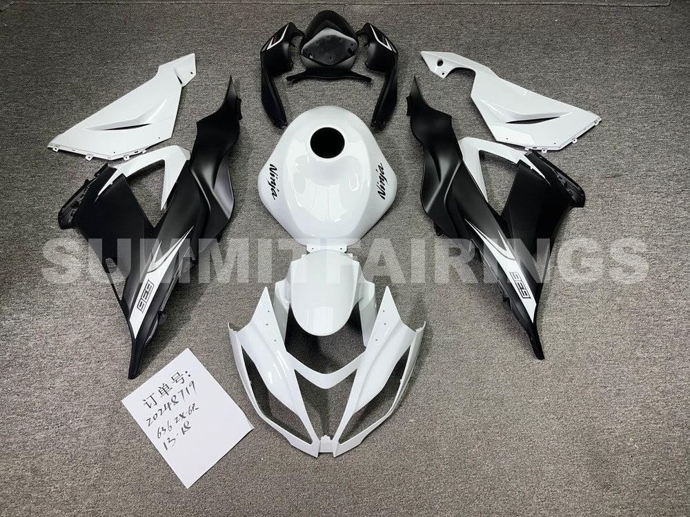 Fairings For Plastics Kawasaki ZX6R 636 White Ninja (2013-2018)